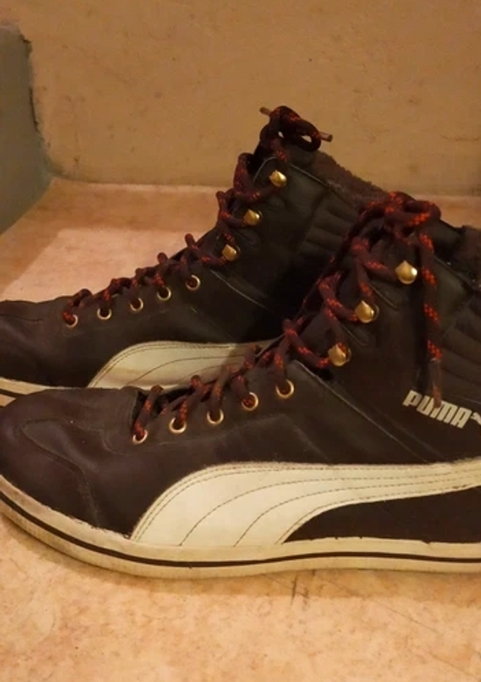 Baskets montantes fourrées Puma – Taille 43 – Bon état - photo numéro 1