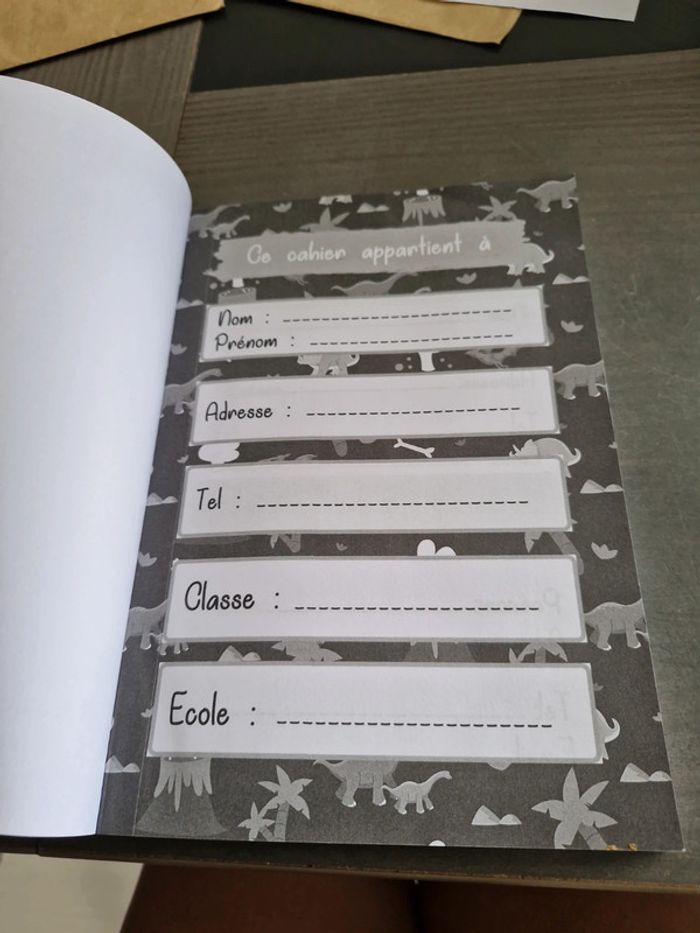 Cahier de texte enfant thème dinosaures - photo numéro 4