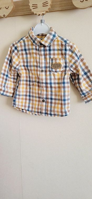 Chemise creeks longues manches moutarde