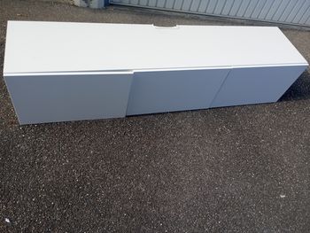 ✨ Meuble TV blanc moderne 180 cm – rangement salon ✨