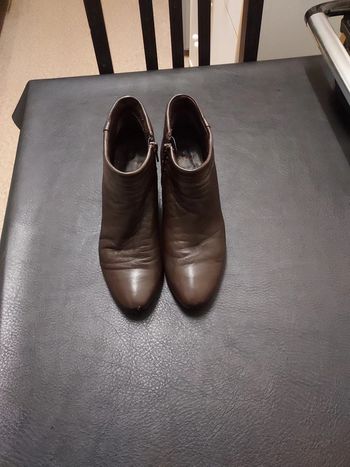 Bottines zippées à talons femme 36