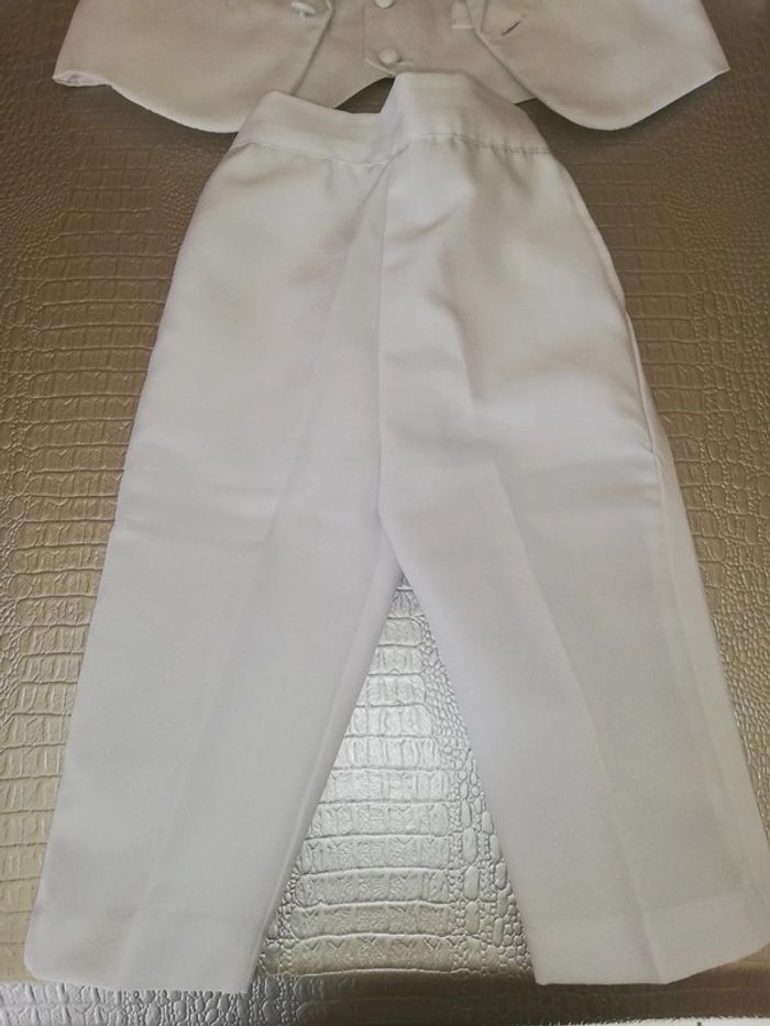 Costume 3 pièce blanc - photo numéro 4