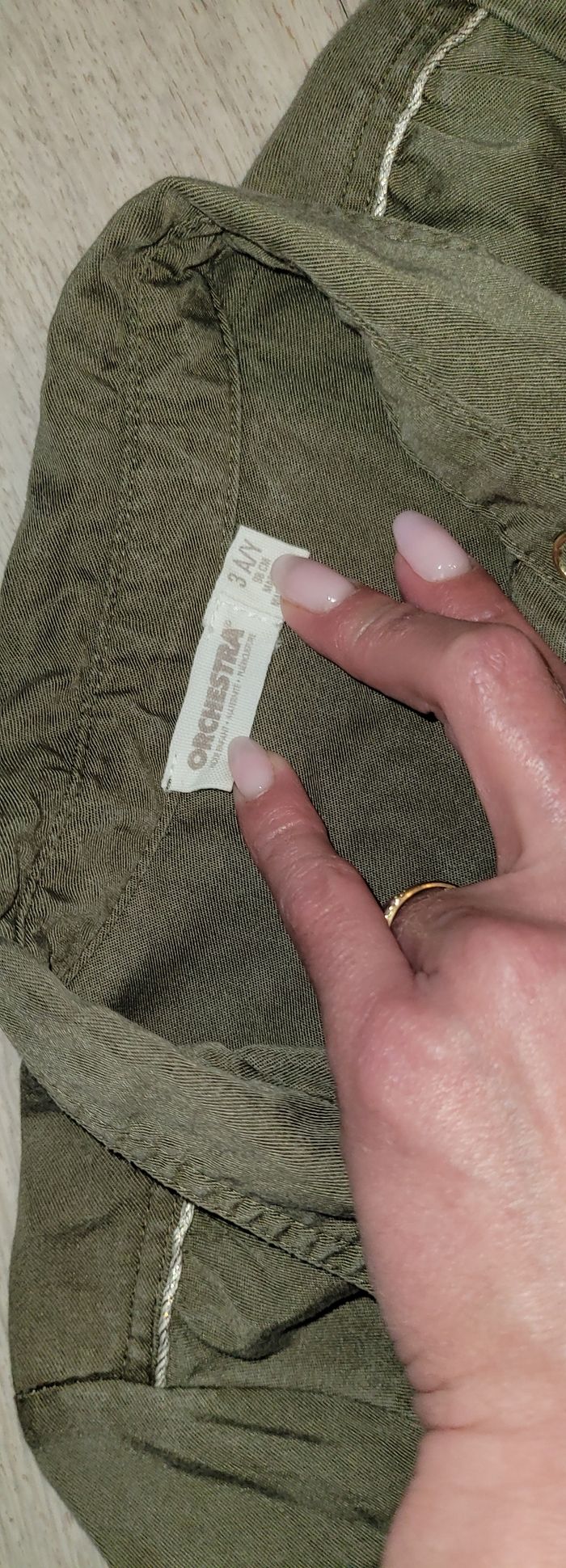 Robe chemise kaki orchestra 3 ans - photo numéro 2