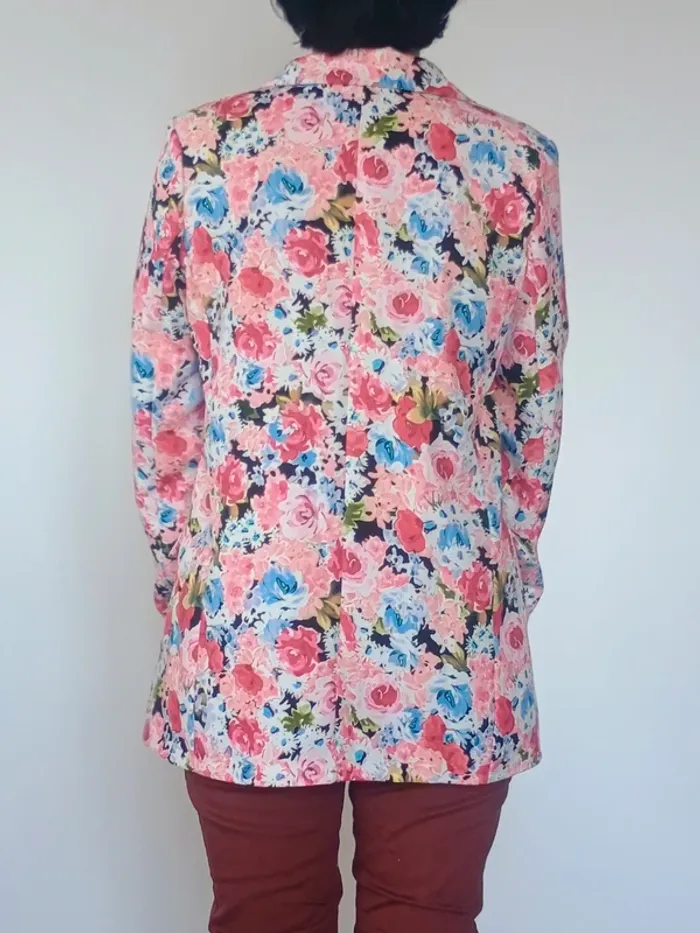 Veste fleurie doublée Elenza by L&L – XL, élégante et colorée - photo numéro 2