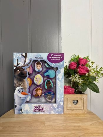 🌺Livre à ventouse colle à l’histoire Disney la reine des neiges 2🌺