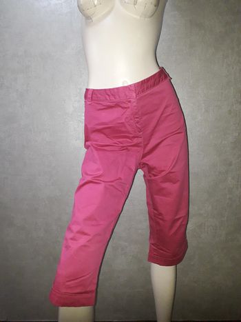 bermuda pantacourt rose phildar taille 46