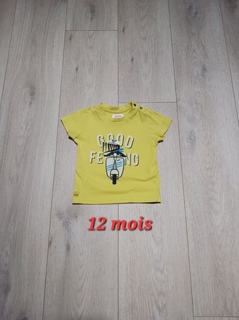 T-shirt jaune Catimini 12 mois