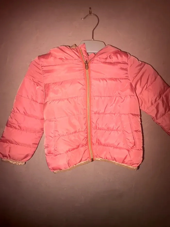 Doudoune fille rose  grain de blé Z– 24 mois - photo numéro 2