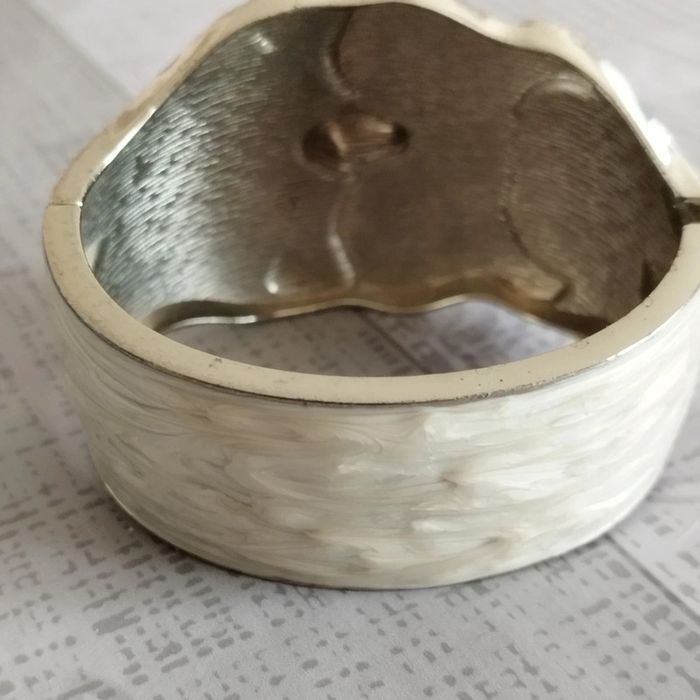 Superbe bracelet chouette acier et résine - photo numéro 5
