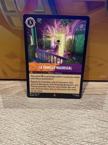 Carte Lorcana 40/204 La famille Madrigal Ch7