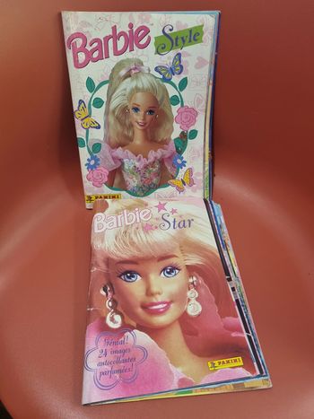 lot de deux panini barbie des années 90'