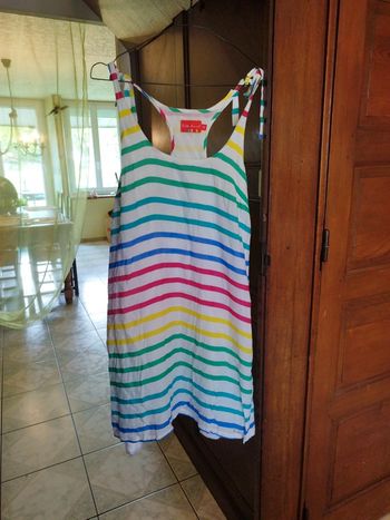 Robe blanche rayures coloré Little Marcel XS/34