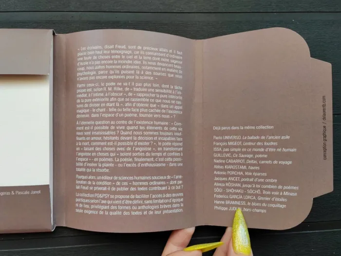 Livre "Secondes" Po&Psy de Yannis Ritsos / Alain Blancard - photo numéro 4