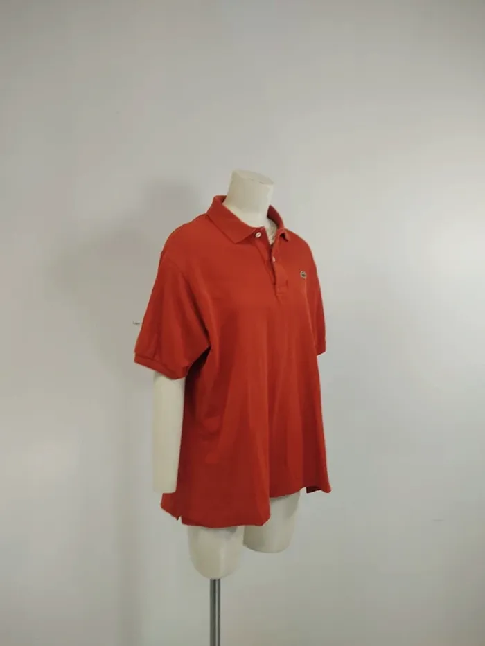 Polo Lacoste Orange - Vintage homme - taille 5 XXL - A622 - photo numéro 2