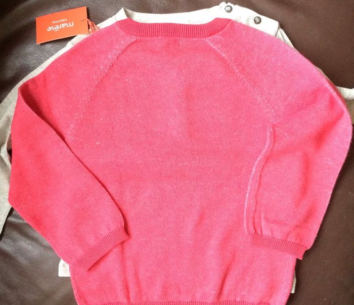 Pull et tee-shirt taille 3 ans MARÈSE neuf avec étiquettes - photo numéro 4