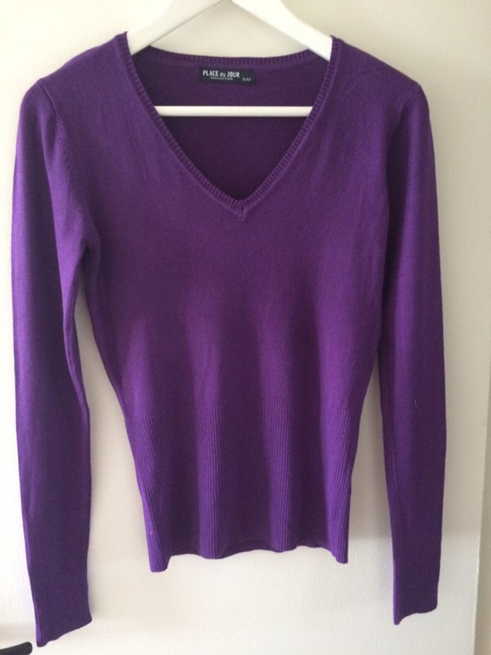 pull violet neuf taille S/M