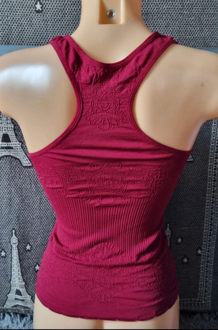 Débardeur bordeaux taille 34-36 - photo numéro 5