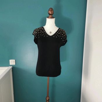 Haut noir et doré Mim S