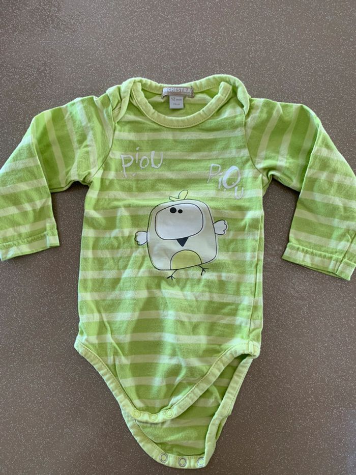 Lot 4 bodies 12 mois - photo numéro 2