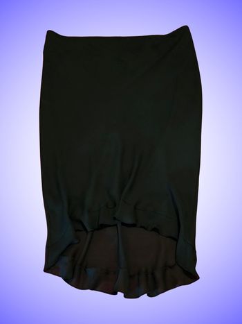 Jupe Mi-Longue Asymétrique Noire Taille 44 XXL Etam