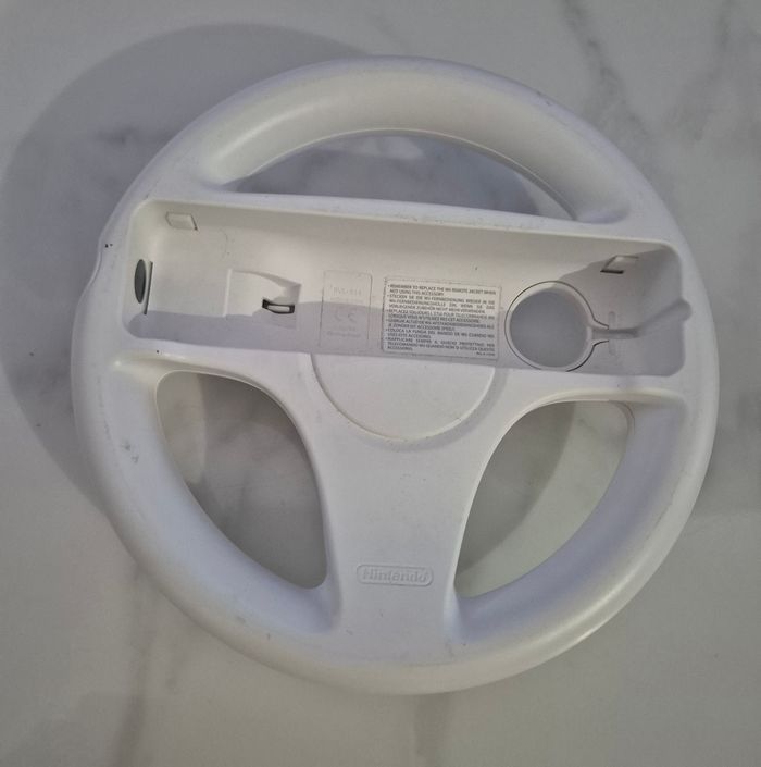 Nintendo wii wheel volant officiel blanc accessoire wii - photo numéro 2