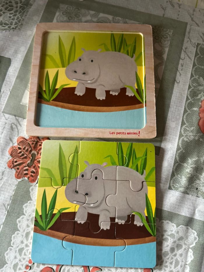 Puzzle hippopotame