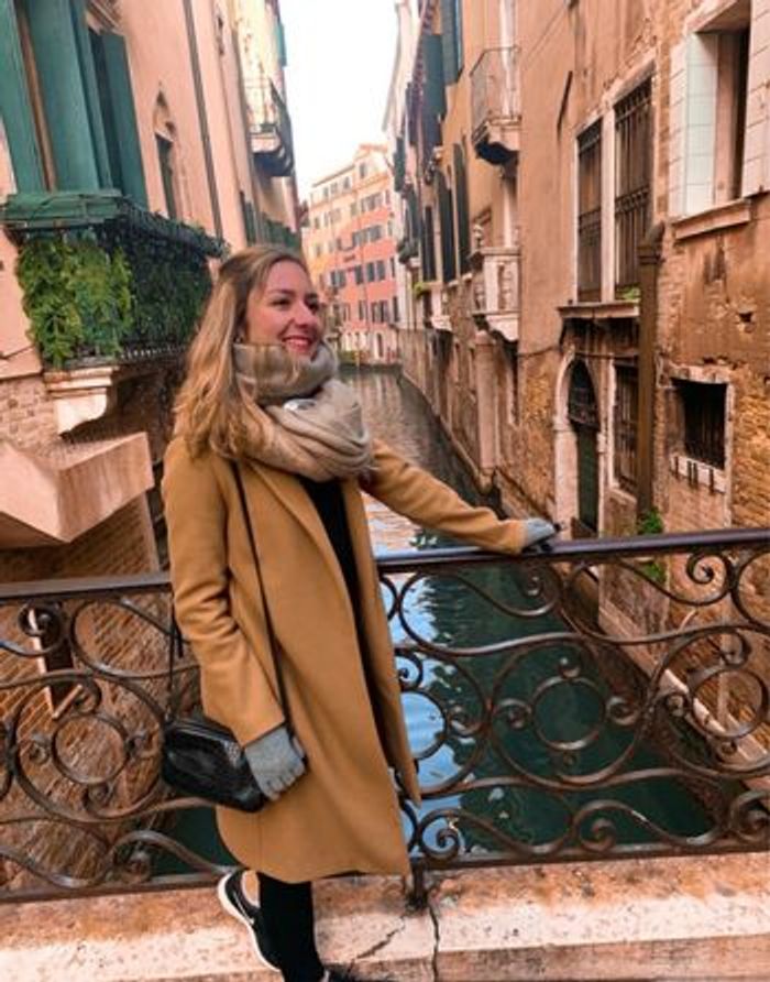 Manteau long Zara marron