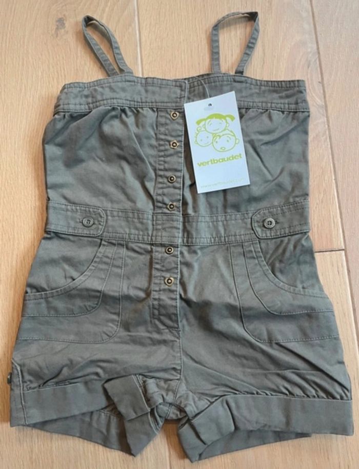 NEUF Combishort kaki - Vertbaudet - 12 mois