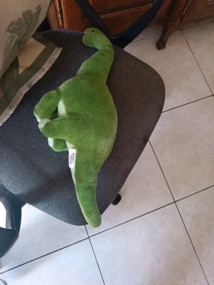 Peluche dinosaure vert Walking - photo numéro 4