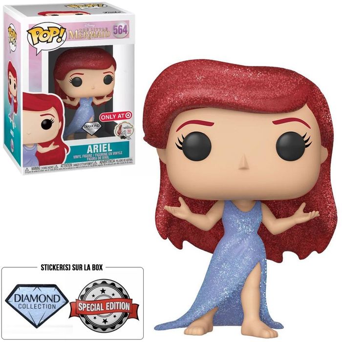 Pack Funko Pop + T-Shirt / Ariel 564 / La Petite Sirène / Disney / Diamond Spécial édition - photo numéro 5