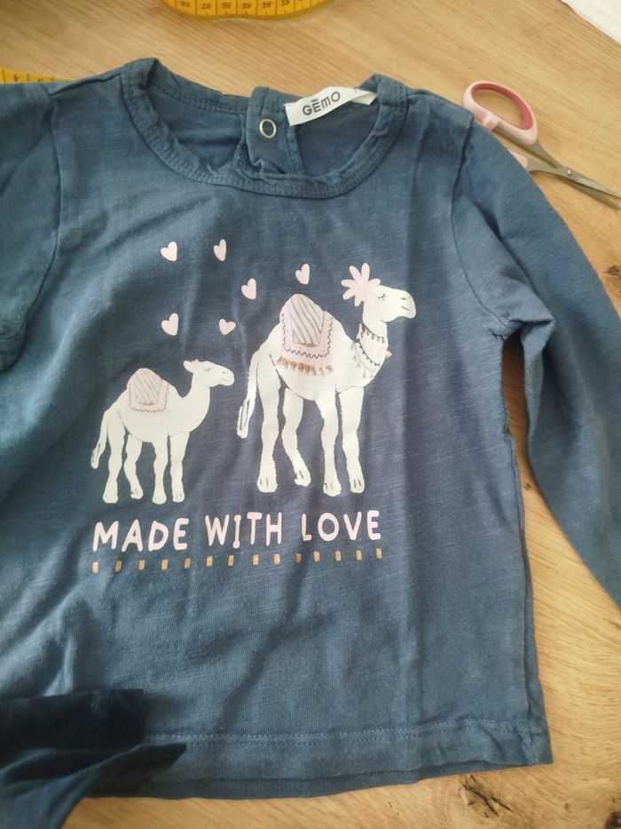 #kytie18moisfille. 2 Tee shirt manches longues taille 18 mois - photo numéro 2
