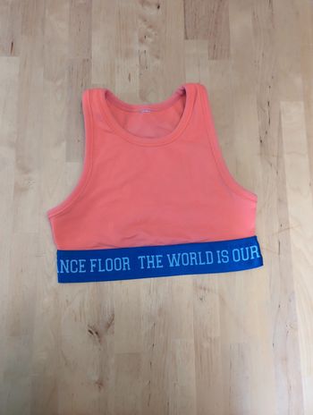 Brassière douce orange bleu Zumba