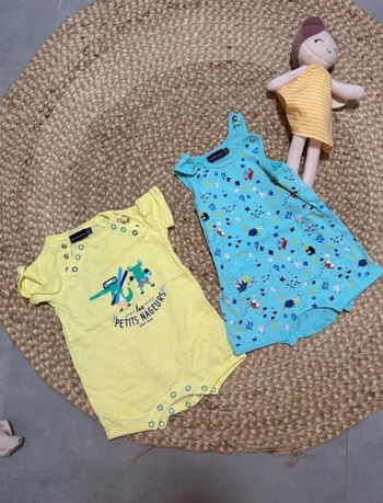 Lot de 2 combinaison short sergent major