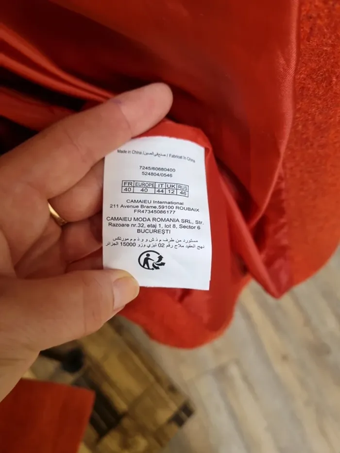 Manteau Camaïeu taille 40 - photo numéro 5