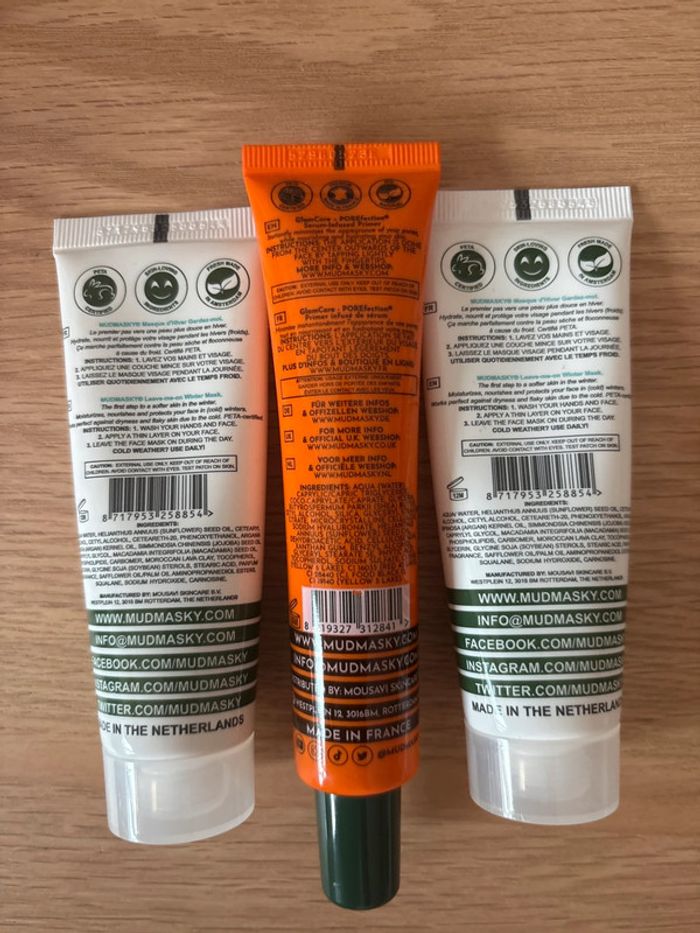 Lot 3 soins visage Mudmasky – Masques & Primer – Neufs - photo numéro 2