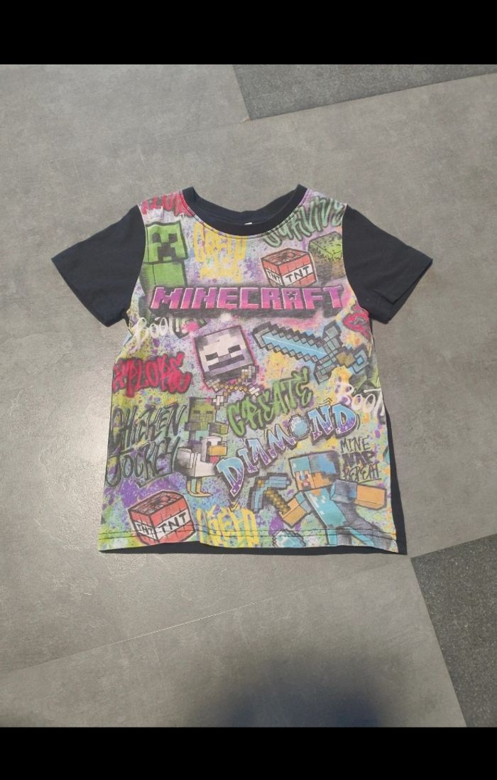 Tee-shirt manches courtes Minecraft 5 ans, Parfait état