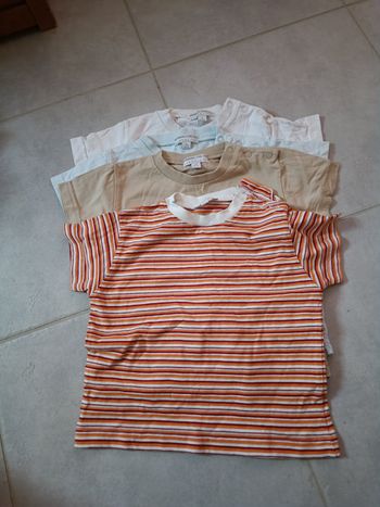 Lot  de 4 maillots , taille 18 mois, marque kinbaloo