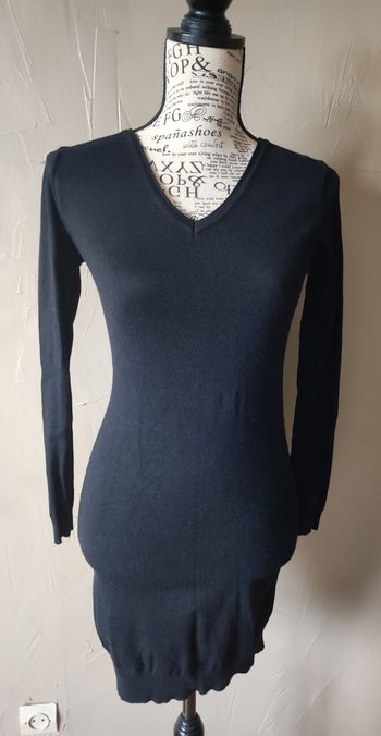 Robe noire moulante Enzoria taille unique