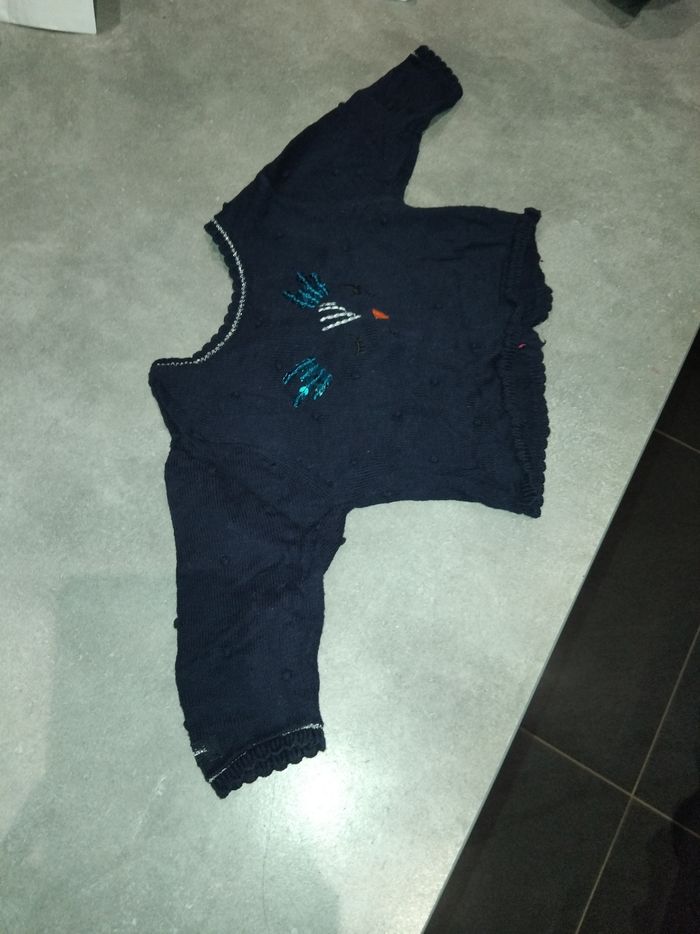 Gilet bleu marine catimini 3 mois