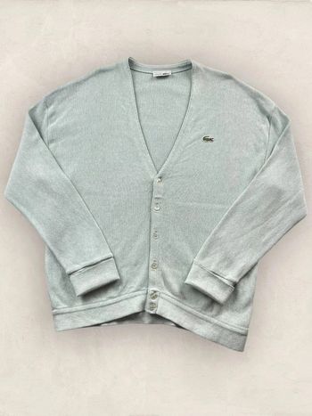 Cardigan, Lacoste, homme, vert menthe, XL (2468)