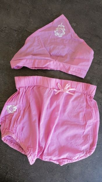 Ensemble short + bandana orchestra 18mois