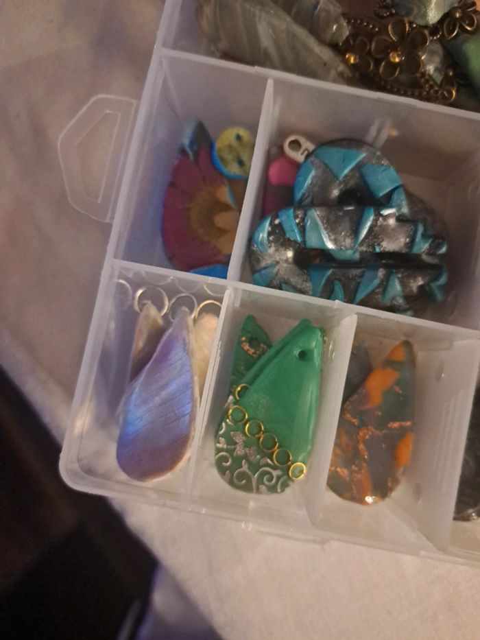 Lot pendentif boucles ou d'oreilles pendante - photo numéro 10