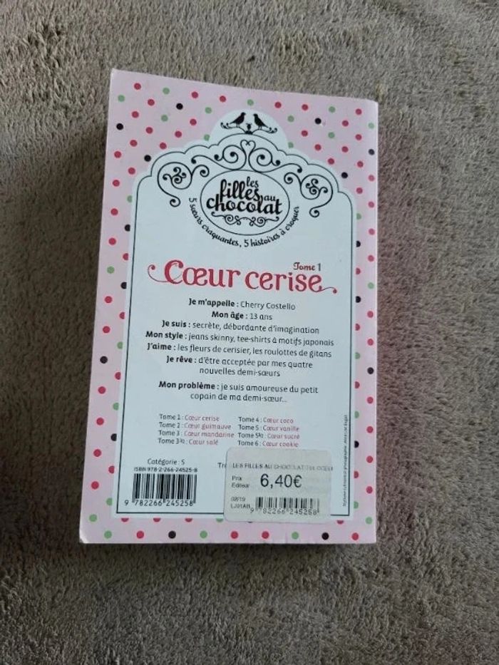 Livre Cœur cerise Les filles au chocolat - photo numéro 2