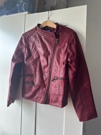 Veste simili bordeaux