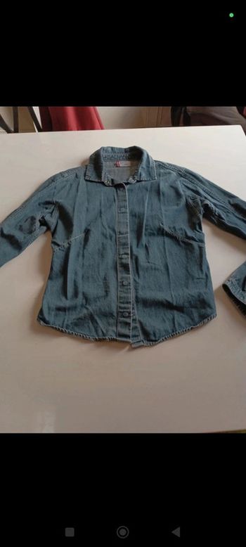 Chemise manches longues en jeans rétro vintage femme Levi's Strauss taille S
