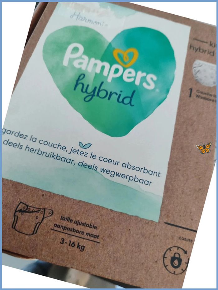 Pampers hybrid/ couche lavable+ 15 changes. - photo numéro 2