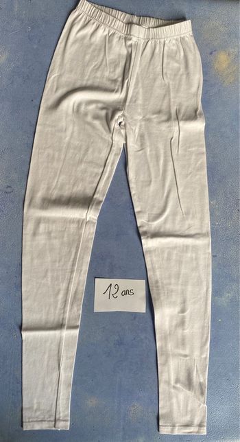 Legging fin blanc 11/12 ans