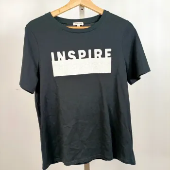 T-shirt noir "Inspire" River Island – Taille 12 (M) A701