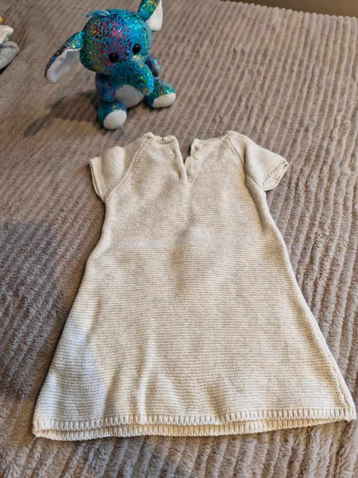 Robe Obaibi fille 18mois gris et Fushia - photo numéro 5
