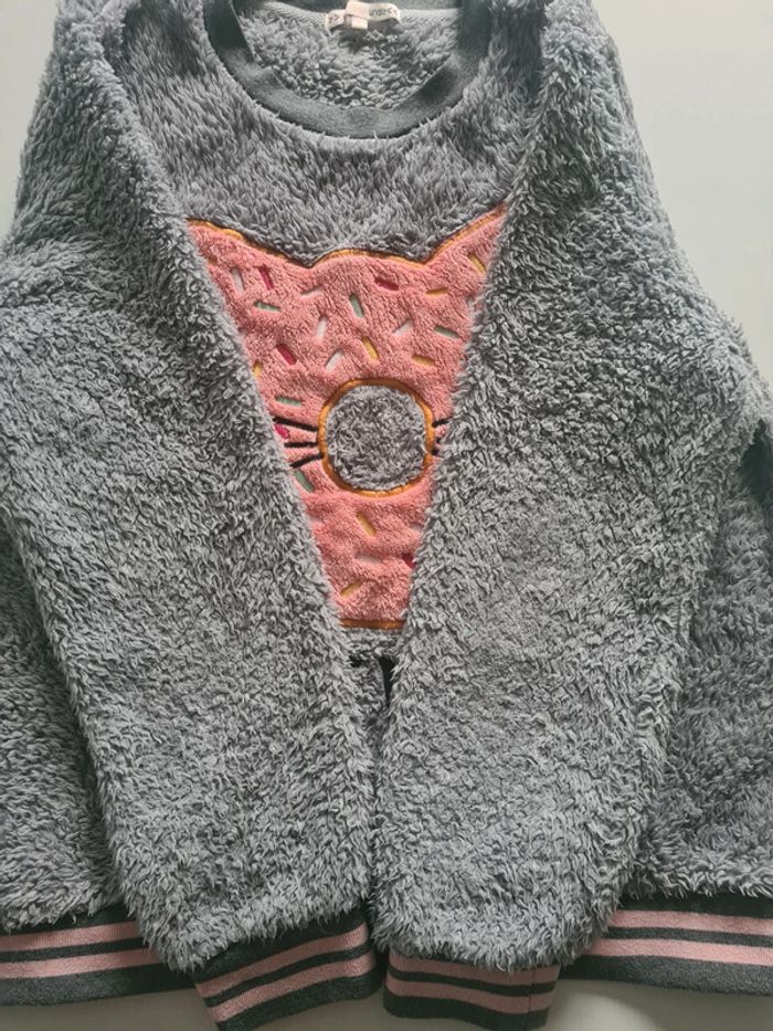 Pull de pyjama en pilou pilou tout doux noté L mais taille petit voir mesures en photos - photo numéro 12
